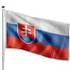 Vlajka Slovensko so stožiarom 6,50m