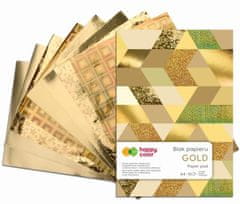 Happy Color Blok so zlatými papiermi 150-230 g