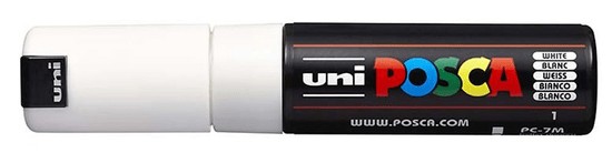 Uni-ball POSCA akrylový popisovač / biely 4,5-5,5 mm