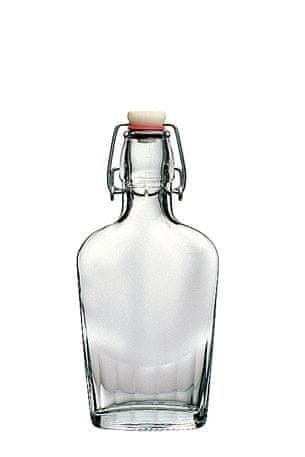 Bormioli Rocco FIASCHETTA fľaša plochá 0,25lt s patentným uzáverom