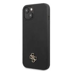 Guess 4G Silicone Metal Logo puzdro pre iPhone 13 mini čierne
