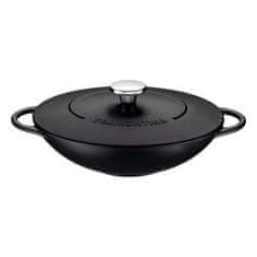 Tramontina TRENTO WOK liatinový wok s pokrievkou 32cm/5l