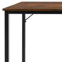 tectake Písací stôl Jenkins - Industrial tmavé drevo, 140 cm
