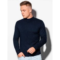 OMBRE Moški pulover PIERCE temno modra MDN16384 XXL