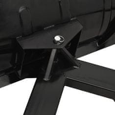 Vidaxl Snežný pluh na vysokozdvižný vozík 200x48 cm čierny