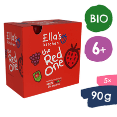 Ella's Kitchen BIO RED ONE ovocné pyré s jahodami (5×90 g)