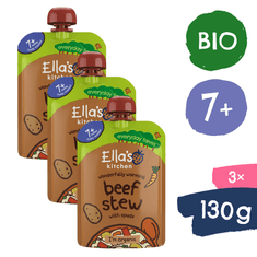 Ella's Kitchen BIO Dusené hovädzie mäso so zemiakmi (3× 130 g)