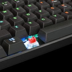 White Shark herná mechanická klávesnica GK-2022 SHINOBI, US layout, červený switch, čierna