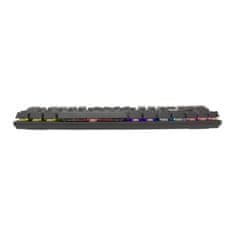 White Shark herná mechanická klávesnica GK-2106 COMMANDOS, US layout, červený sw, čierna