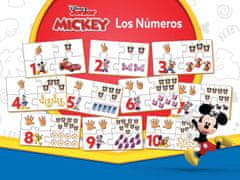 EDUCA Puzzle Mickey a priatelia: Počítanie 10x4 dielikov
