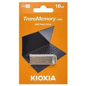KIOXIA 16GB USB Flash Biwako 3.0 U366 strieborný,