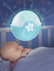 Infantino Nočné lampička s projekciou modrá