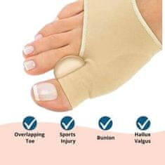 SOLFIT® Ortopedická pomôcka fixačná bandáž na vybočený palec na nohe (2 ks ľavá + pravá strana) | FIXEDFEET