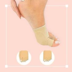 SOLFIT® Ortopedická pomôcka fixačná bandáž na vybočený palec na nohe (2 ks ľavá + pravá strana) | FIXEDFEET
