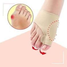 SOLFIT® Ortopedická pomôcka fixačná bandáž na vybočený palec na nohe (2 ks, ľavá + pravá strana) | FIXEDFEET