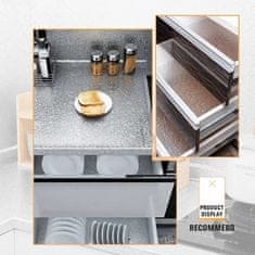 HOME & MARKER® Ochranná hliníková samolepiaca fólia do kuchyne s technológiou Pro-Heat (61x300 cm, strieborná) | ALUMAX
