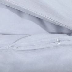 Petromila vidaXL Súprava obliečok na paplón sivá 135x200 cm bavlna