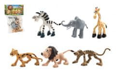 Teddies Zvieratká veselá safari ZOO plast 9-10cm