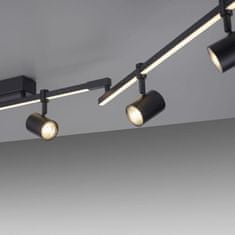 PAUL NEUHAUS PAUL NEUHAUS LED stropné svietidlo 6-ramenné LED čierna otočné s pamäťovou funkciou 3000K