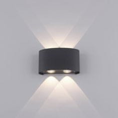 PAUL NEUHAUS PAUL NEUHAUS LED nástenná lampa, 4 bodové, antracit, vonkajšie aj vnútorné, dekoratívne 3000K