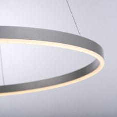 PAUL NEUHAUS LEUCHTEN DIREKT aj s JUST LIGHT LED závesné svietidlo kruhové, stmievateľné, hliník, 3 krokové stmievanie, teplá biela krokovo stmievateľné 3000K