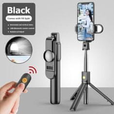 Mormark Teleskopická bezdrôtová bluetooth selfie tyč s diaľkovým ovládaním a statívom 6v1 | SELFIEPRO