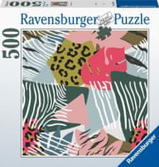 Ravensburger Štvorcové puzzle Zvieracie vzory 500 dielikov