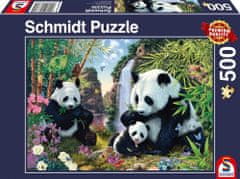 Schmidt Puzzle Pandy pri vodopáde 500 dielikov