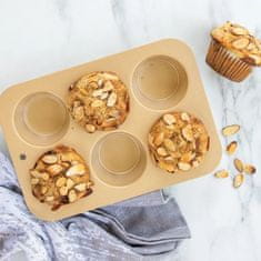 NordicWare Forma na muffiny so šiestimi formičkami zlatá