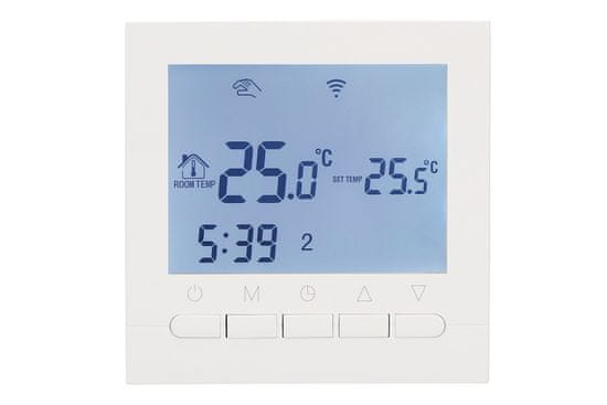 Aluzan B-3 WiFi, programovateľný izbový termostat pre spínanie kotla, diaľkovo ovládateľný cez aplikáciu Android alebo iOS