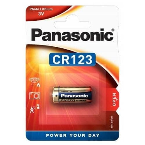 PANASONIC Batéria CR123, CR123A, CR17345, DL123A, EL123AP, K123LA, LR123, 3V