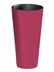 Kaxl Plastový kvetináč 64L TUBUS SLIME SHINE Farba: Biela káva DTUS400S-7502U