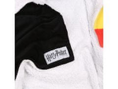 sarcia.eu Harry Potter prikrývka s kapucňou, čierna, biela šerpa 120x150cm