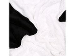 Disney DISNEY Mickey Mouse prikrývka s kapucňou, čierna, biela šerpa 120x150cm