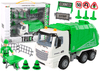 Sada dopravných značiek smetiarskeho auta Zelené smetiarske auto
