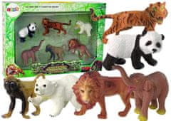 shumee Sada 6 figúrok Divoké zvieratá Safari Figúrka Tiger Opice Lev