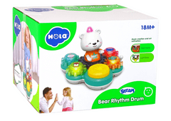 Interaktívna vzdelávacia hračka pre batoľatá Hrajúci medvedík Zubaté kolesá