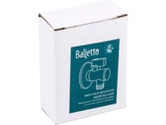 BALLETTO Ventil rohový s filtrom a kovovú pákou, 1/2"-3/8"