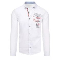 Dstreet Pánska košeľa ARI biela dx2259 XXL
