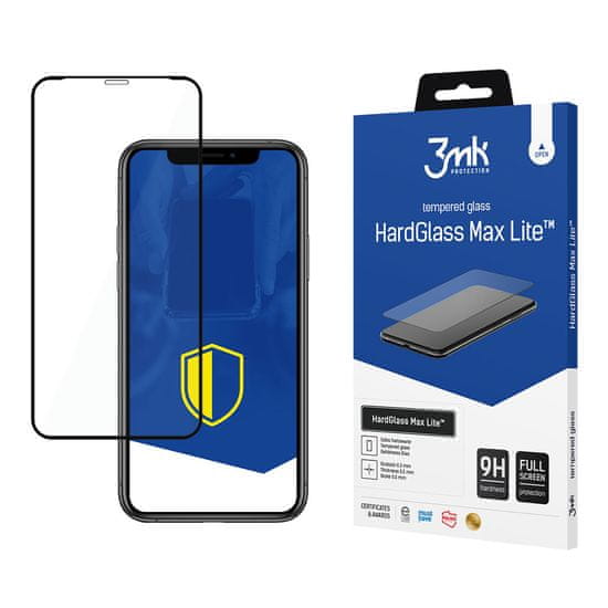 3MK HardGlass Max Lite - ochranné sklo pre Apple iPhone XR - Čierna KP21054