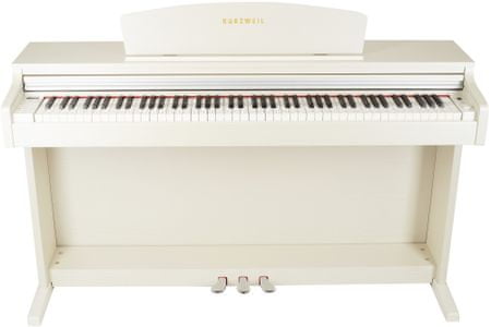 digitálne piano kurzweil M115-WH krásny vzhľad usb midi rca 3 pedále vstavané reproduktory