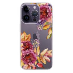 iSaprio Silikónové puzdro - Fall Flowers pre iPhone 14 Pro
