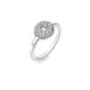 Trblietavý strieborný prsteň s diamantom a topásami Forever DR245 (Obvod 51 mm)