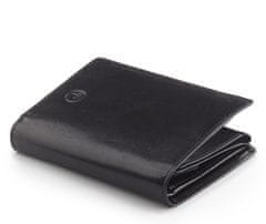 Peterson Pánska kožená peňaženka so zabezpečením RFID Harrington čierna univerzálna