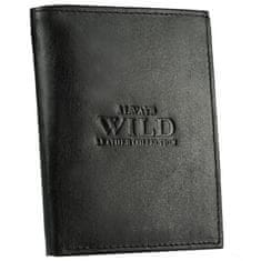 Always Wild Pánska kožená peňaženka so zabezpečením RFID Nystad čierna univerzálny