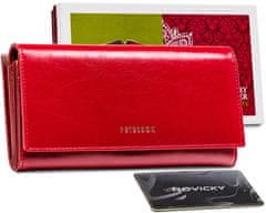 Peterson Dámska kožená peňaženka Kristinen červená univerzálny