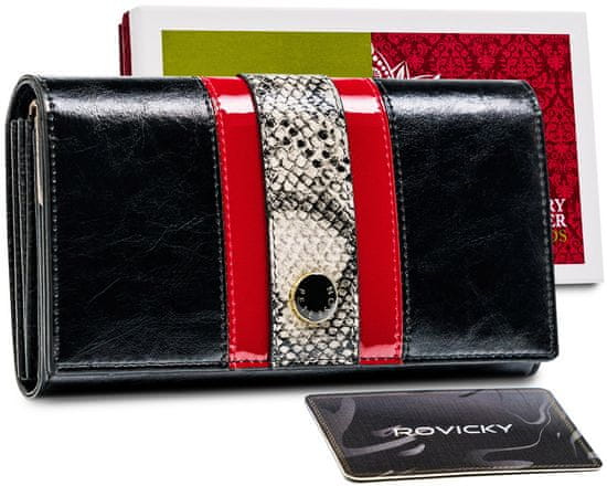 Peterson Dámska kožená peňaženka so zabezpečením RFID Kuhmo čierna