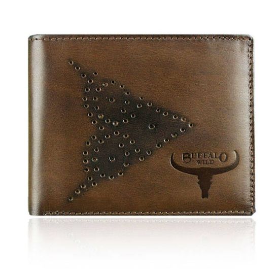 Buffalo Wild Pánska kožená peňaženka Medgy hnedá