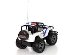 Lean-toys Auto R/C Police Jeep 1:14 diaľkovo ovládané svetelné efekty