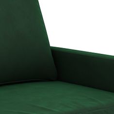 Vidaxl Kreslo zelené 60 cm zamat